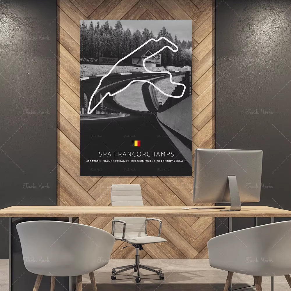 HD Print Modern Spa Francorchamps Modern Poster Painting