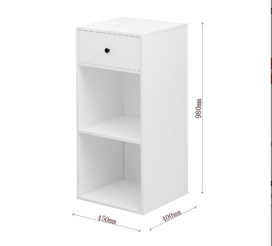 Simple Design White Storage Cabinet with Drawers, Sideboard, Cabinet for Living Room Dining Room Living Room