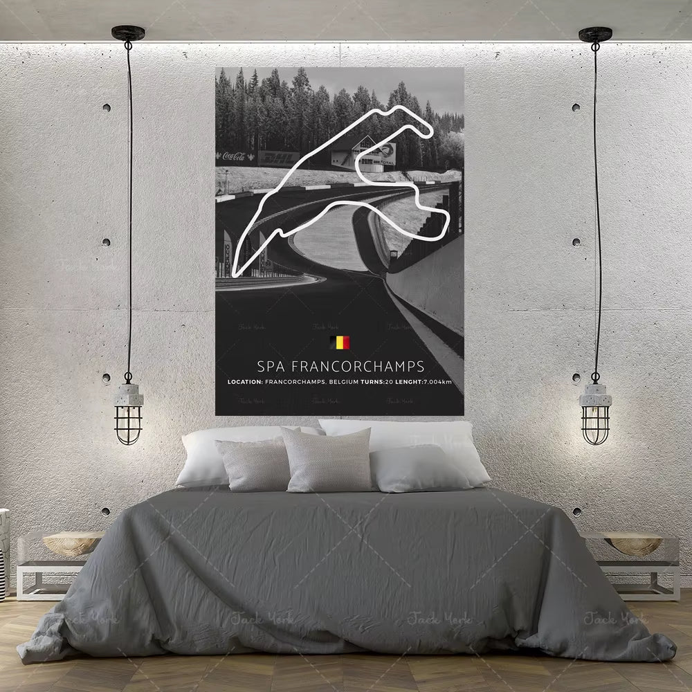 HD Print Modern Spa Francorchamps Modern Poster Painting