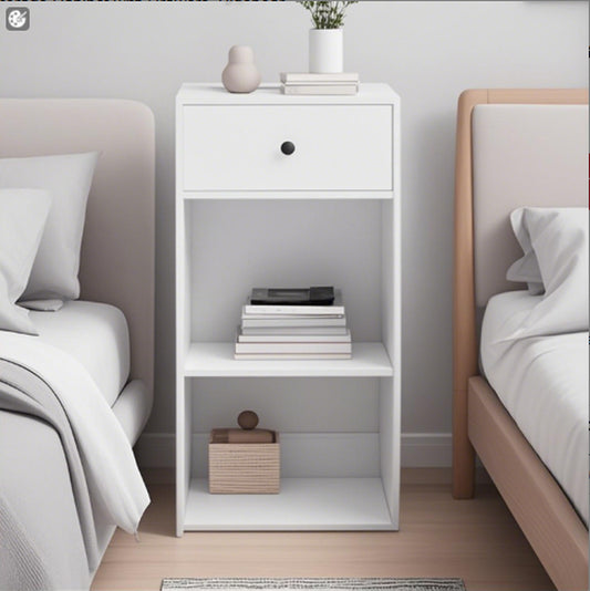 Simple Design White Storage Cabinet with Drawers, Sideboard, Cabinet for Living Room Dining Room Living Room